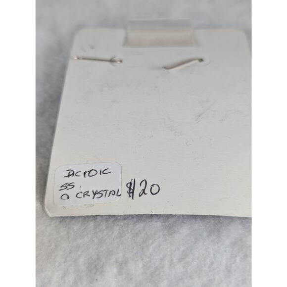 4 prs Earrings lot,fused glass. cutout squares,turquoise/ crystal,red creek NWT - Picture 8 of 11